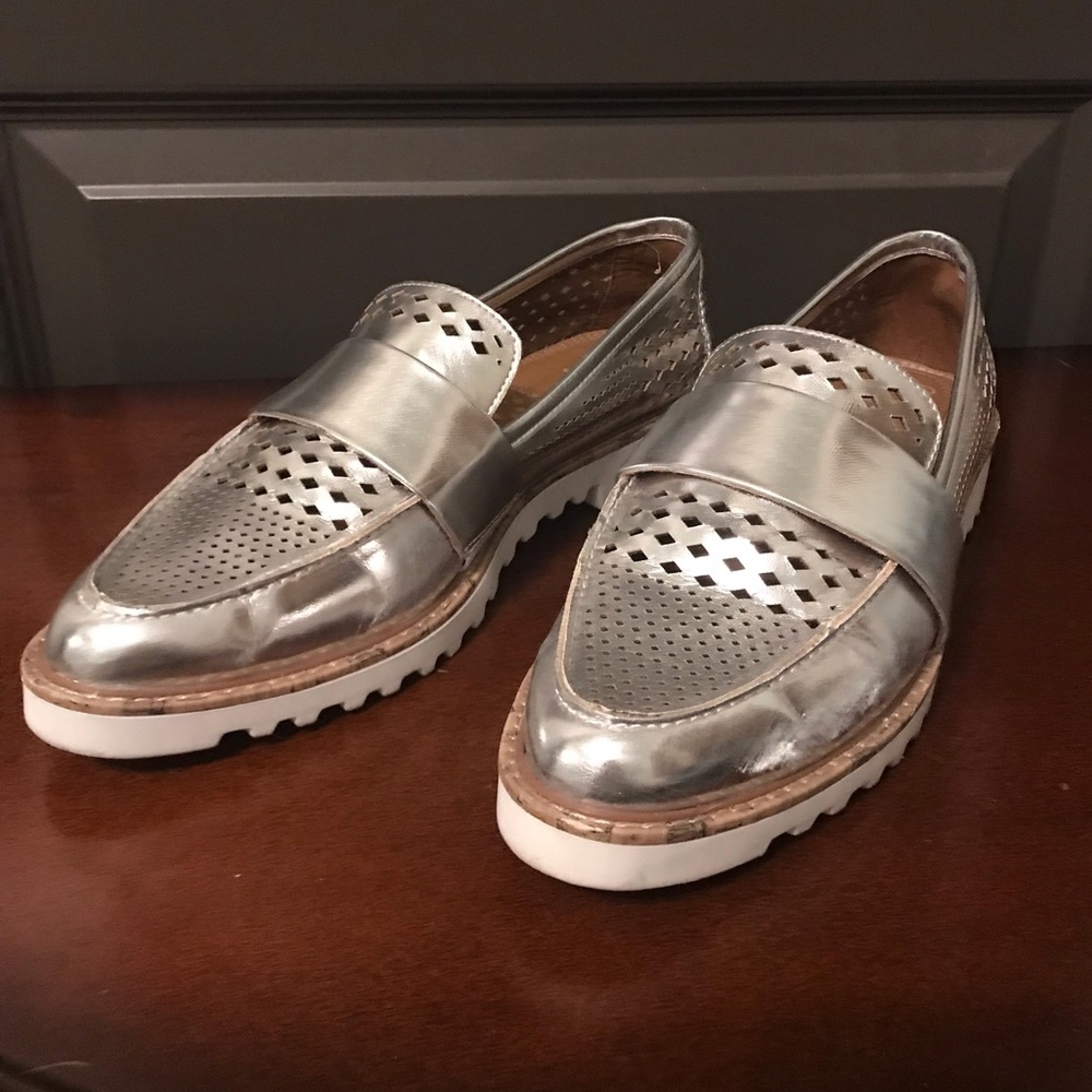 Silver Loafers - women’s size 9